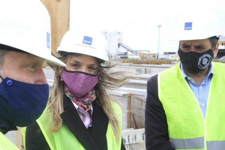 AySA finalizó una obra innovadora de bandas del túnel Emisario bajo el agua
