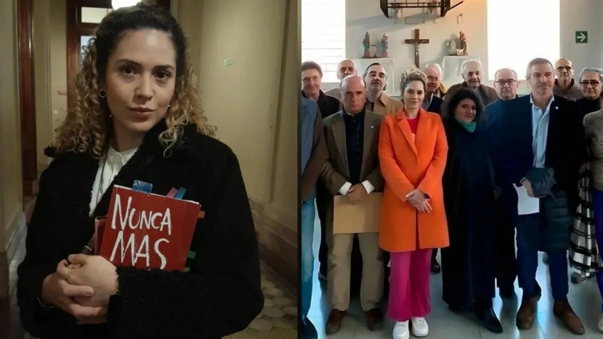 Los dos momentos de Arrienta que dieron origen al escándalo que derivó en su expulsión: la visita a represores. Los dos momentos de Arrienta que dieron origen al escándalo que derivó en su expulsión: la visita a represores.