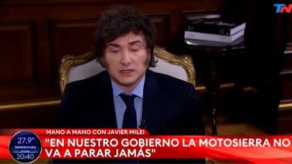 Javier Milei contra TN por
