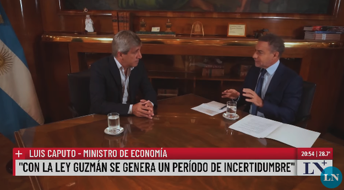 Nota con Luis Caputo y LN+, Luis Majul, fue grabada. Criticó el ministro a periodistas y kirchneristas Nota con Luis Caputo y LN+, Luis Majul, fue grabada. Criticó el ministro a periodistas y kirchneristas