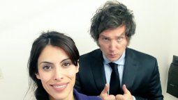 Rebeca Fleitas y Javier Milei