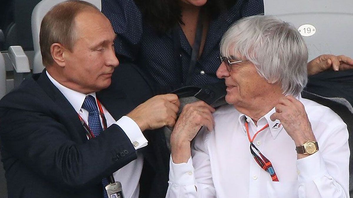 Bernie Ecclestone y Vladimir Putin. Bernie Ecclestone y Vladimir Putin.