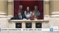 Javier Milei a los gritos en el palco de Diputados. Javier Milei a los gritos en el palco de Diputados.