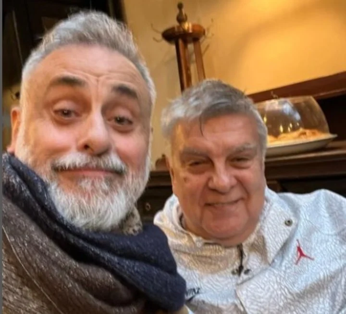 La última fotografía que se tomaron juntos Jorge Rial y Luis Ventura, en lo que había sido una supuesta rencocialición.