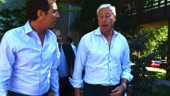 Gustavo Coria con Diego Santilli (Foto: Captura de TV) Gustavo Coria con Diego Santilli (Foto: Captura de TV)