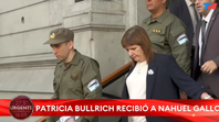 El gendarme Nahuel Gallo junto a Patricia Bullrich. El gendarme Nahuel Gallo junto a Patricia Bullrich.
