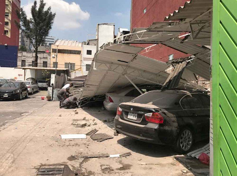 19/09/2017: Daños después de un terremoto en la Ciudad de México, Mexico.
