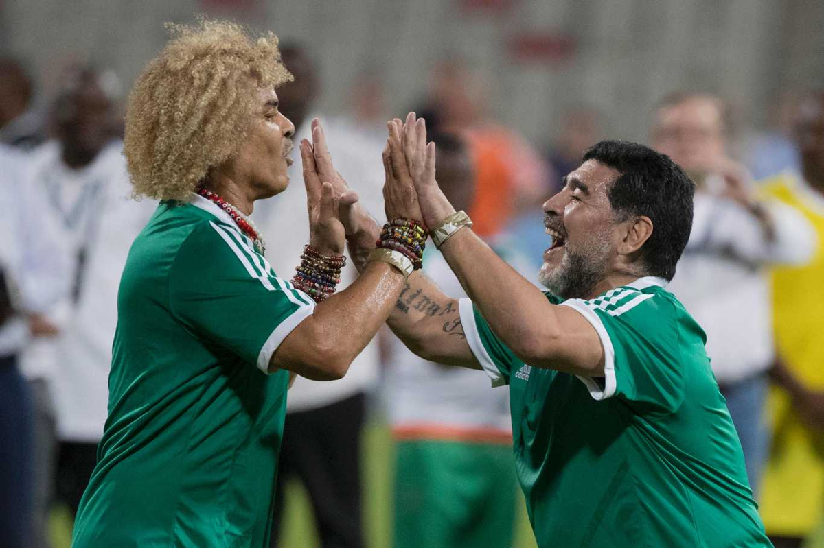 Valderrama, amigo de Maradona Valderrama, amigo de Maradona