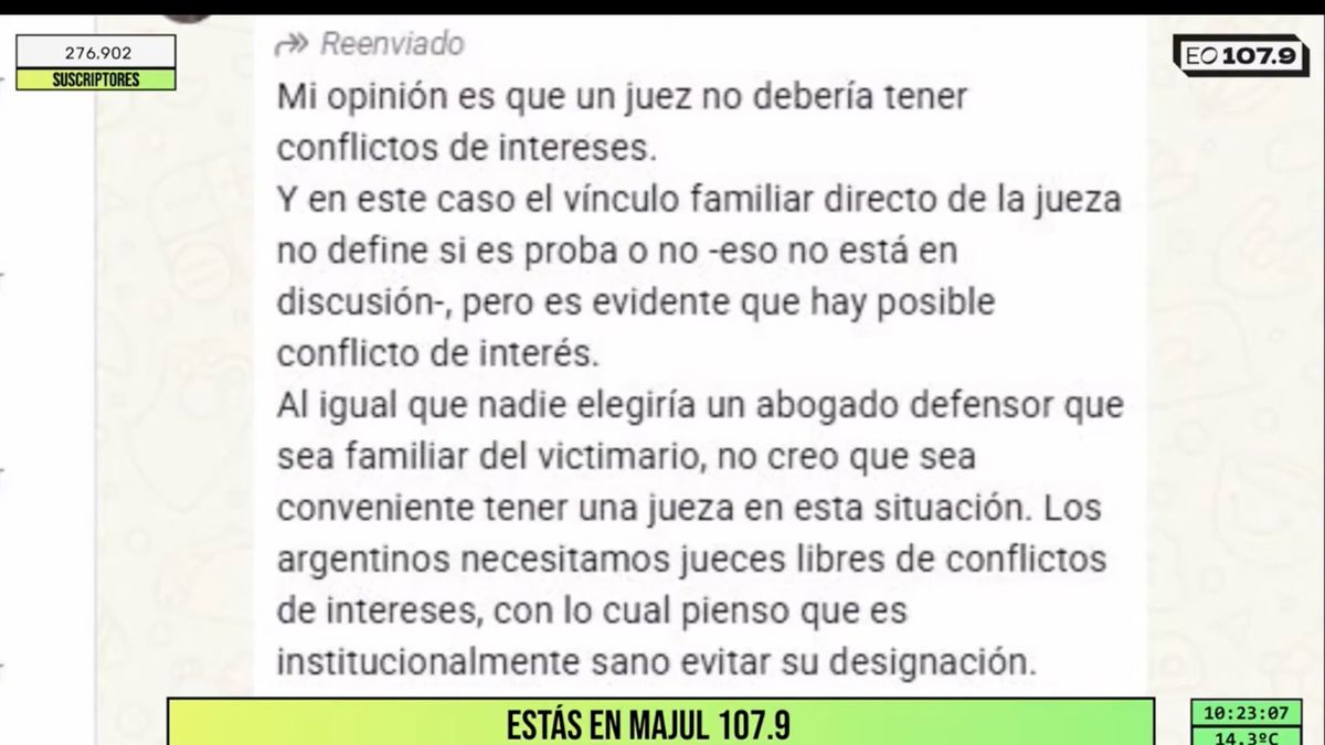 La opinión de Milei sobre el caso Michelli. La opinión de Milei sobre el caso Michelli. 