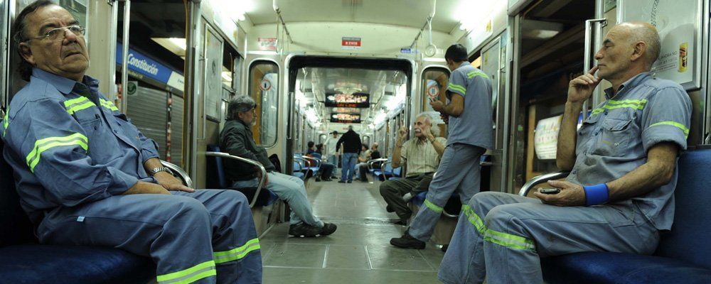 Metrodelegados en paro.