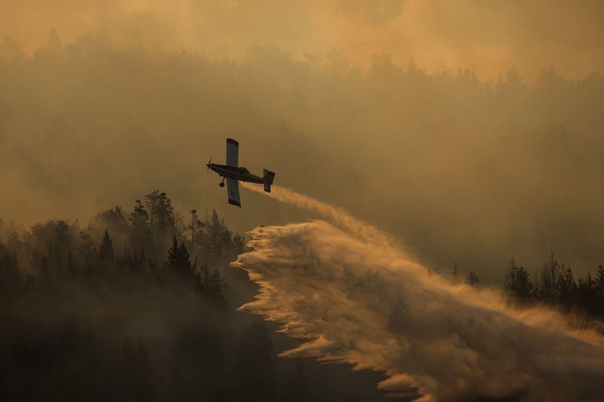 Los medios aéreos no pudieron operar ayer por las condiciones climáticas.
