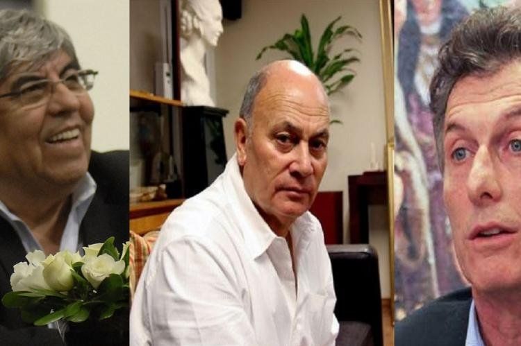 Moyano, Venegas, Macri.