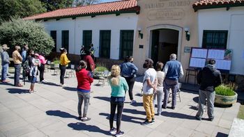 La votación en La Pampa, con más gente que en las PASO. La votación en La Pampa, con más gente que en las PASO.