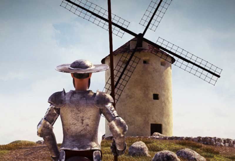 Don Quijote de la Mancha, o Federico Sturzenegger contra los Molinos de Viento.
