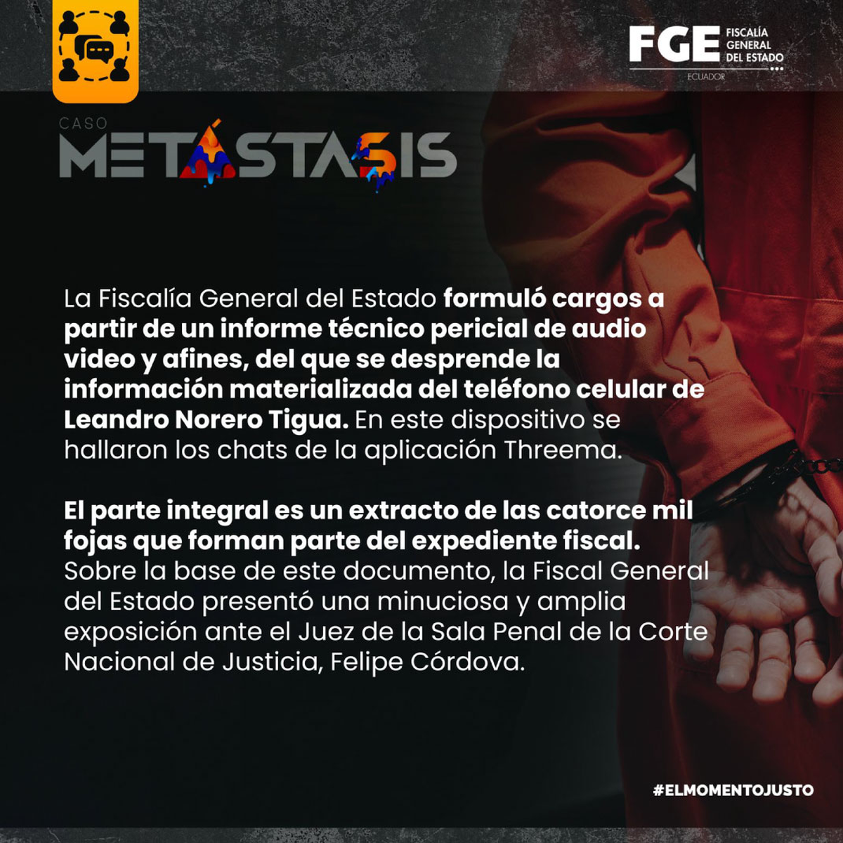 Caso Metástasis |Gentileza Fiscalía General Caso Metástasis |Gentileza Fiscalía General