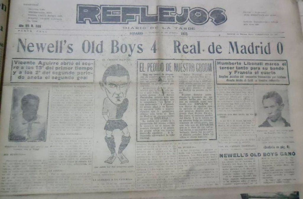 Uno de los periódicos de la época refleja la hazaña de Newell´s.