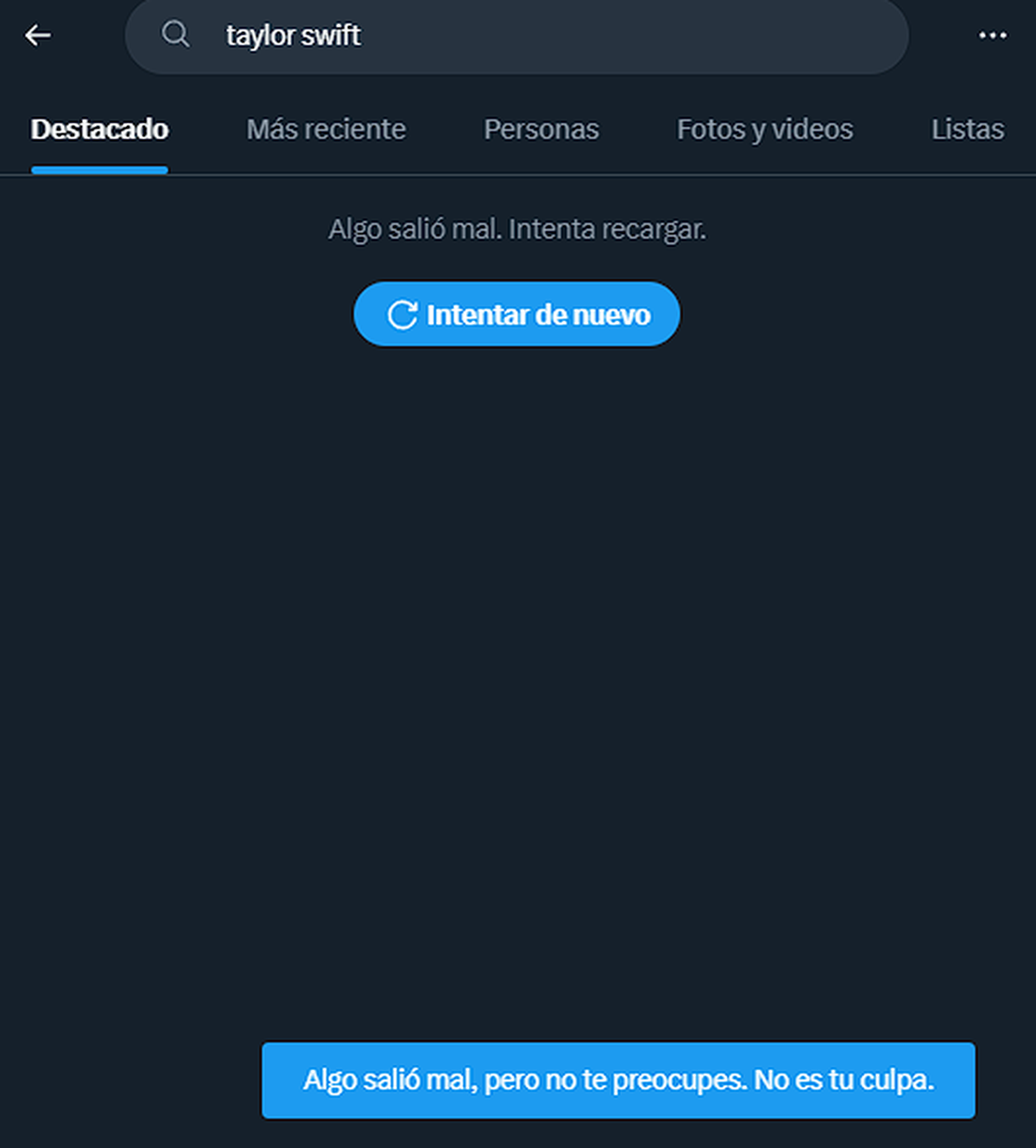 Como se puede verificar, la búsqueda de la artista pop está bloqueada. Como se puede verificar, la búsqueda de la artista pop está bloqueada.