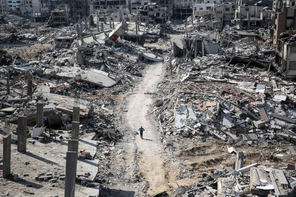 Gaza devastada. Gaza devastada.