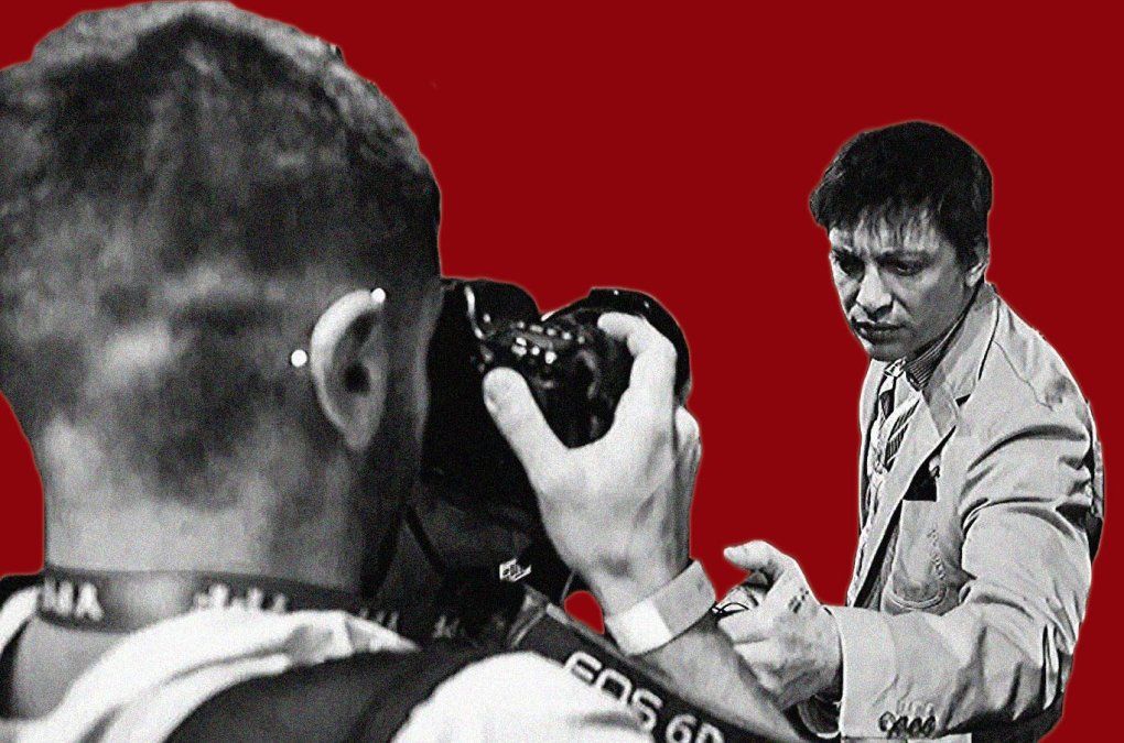 Santiago Caputo en otra de sus guerras.