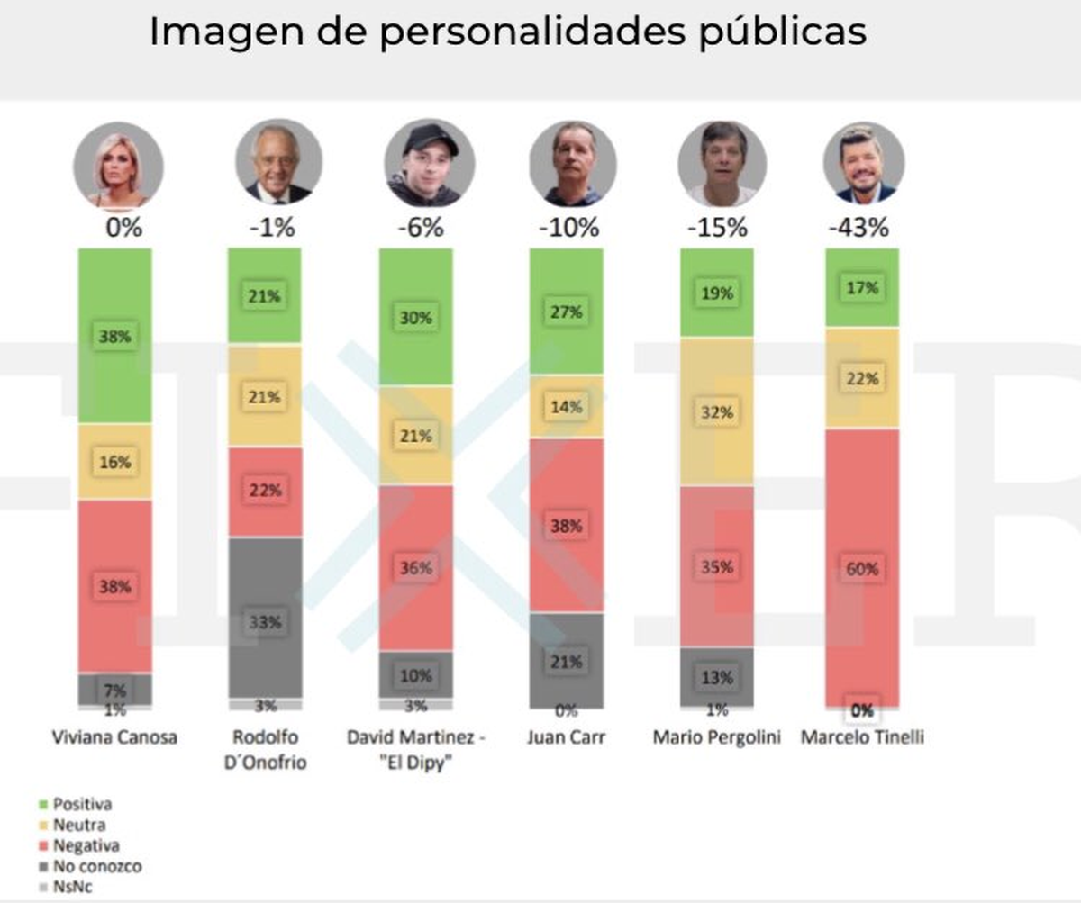 Viviana Canosa, con mejor imagen positiva y con diferencial neutro, según la encuesta de Fixer. 