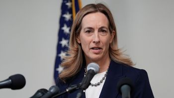 Mikie Sherrill, gobernadora de New Jersey y helicopterísta de la Marina (foto ABC New7) Mikie Sherrill, gobernadora de New Jersey y helicopterísta de la Marina (foto ABC New7)