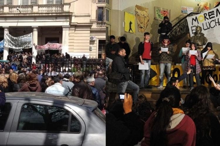 Tomas en colegios porteños y en la Dirección de Educación bonaerense.