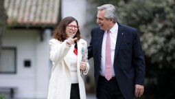 Alberto Fernández y la ministra de Economía, Silvina Batakis.&nbsp;