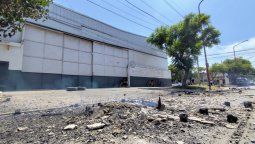 Tensión en la tripería Euro SA, de Villa Gobernador Gálvez, localidad cercana a Rosario.&nbsp;
