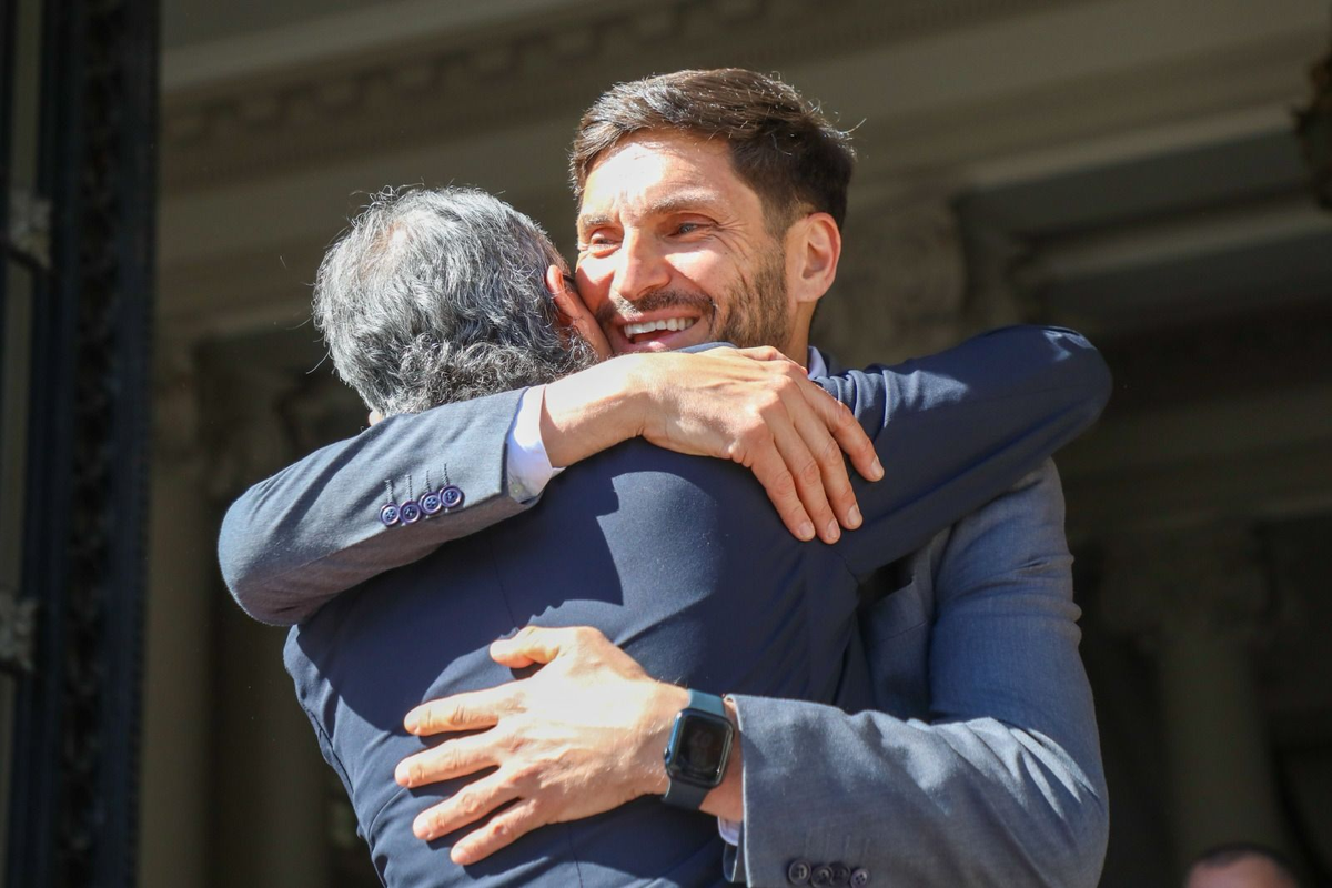 Buen vínculo entre Pullaro y Yassir. Buen vínculo entre Pullaro y Yassir. 