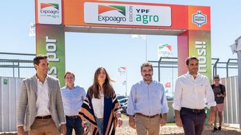 María Eugenia Vidal y Cristian Ritondo, en el predio de Expoagro. María Eugenia Vidal y Cristian Ritondo, en el predio de Expoagro.