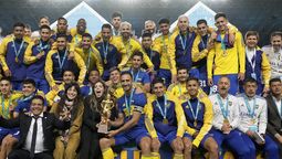Boca alcanzó un nuevotítulo tras la obtención de la 1era edición de la Maradona Cup luego de ganarleal Barcelona 4-2 en los penales tras empatar 1-1 en los 90’. (Foto: NoticiasArgentinas/ PRENSABOCA)
