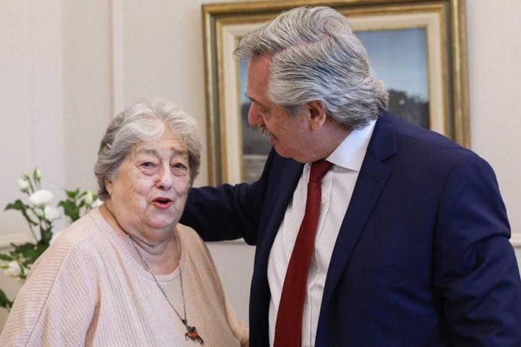 Alberto F. se reunió con Hebe de Bonafini, que lo había cuestionado.