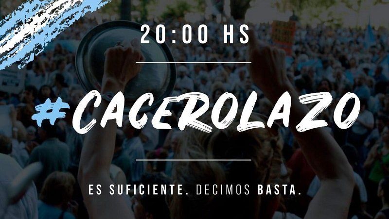cacerolazo Macri, Fernández