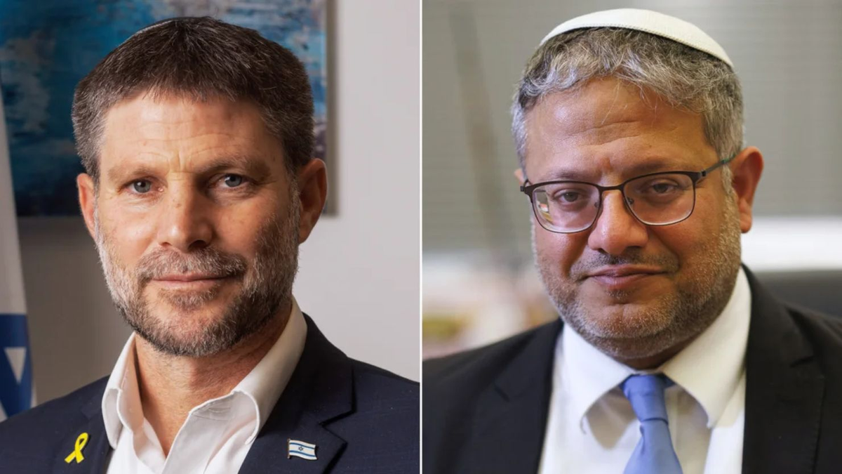 Bezalel Smotrich, de Sionismo Religioso, y Ben Gvir, de Otzmá Yehudit, integran la coalición Gobernante con Likud. Son polémicos, hablan de la supremacia religiosa y trataron de Bezalel Smotrich, de Sionismo Religioso, y Ben Gvir, de Otzmá Yehudit, integran la coalición Gobernante con Likud. Son polémicos, hablan de la supremacia religiosa y trataron de