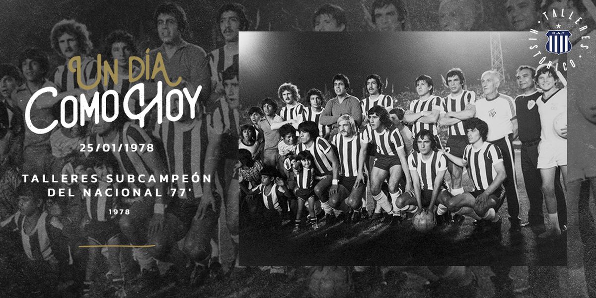 El recuerdo de la gente de la web de Talleres del subcampeonato de 1977. El recuerdo de la gente de la web de Talleres del subcampeonato de 1977.