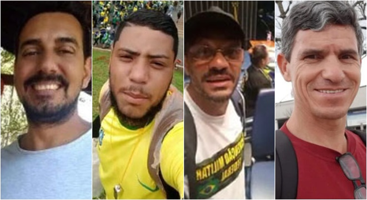 Imputados por el asalto a los tres poderes: Thiago de Assis Mathar, Matheus Lima de Carvalho Lazaro, Aécio Lucio Costa Pereira y Moacir José dos Santos Imputados por el asalto a los tres poderes: Thiago de Assis Mathar, Matheus Lima de Carvalho Lazaro, Aécio Lucio Costa Pereira y Moacir José dos Santos