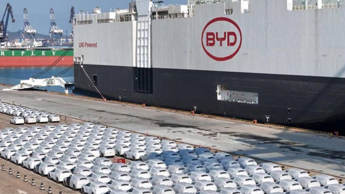 Un buque de BYD llegará a Argentina.&nbsp;