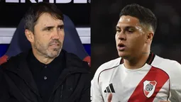 Juanfer Quintero arremetió contra Coudet tras su salida de River.&nbsp;