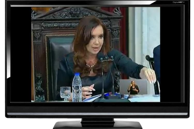 Cristina es una maldición para el rating, al menos el 01/03/2013.