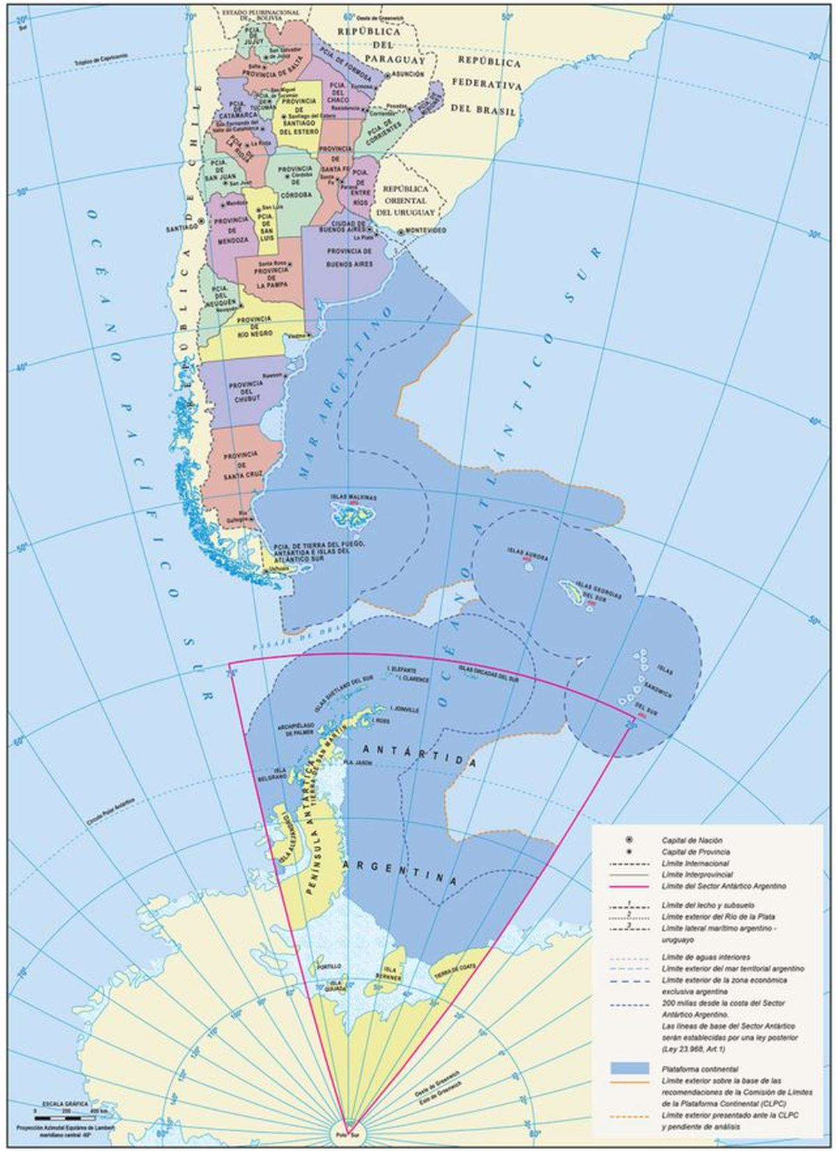 Nuevo mapa de Argentina. Nuevo mapa de Argentina.