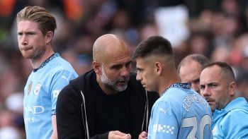 River, Claudio Echeverri y Pep Guardiola River, Claudio Echeverri y Pep Guardiola