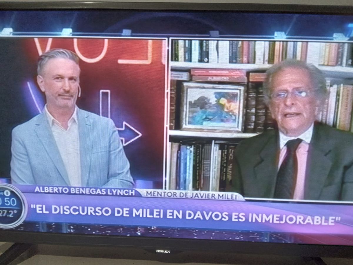 Alberto Benegas Lynch y su hijo Bertie al rescate de Milei