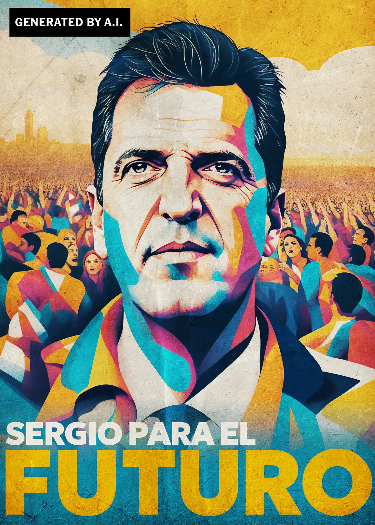 Imagen generada con IA por la campaña de Massa Imagen generada con IA por la campaña de Massa