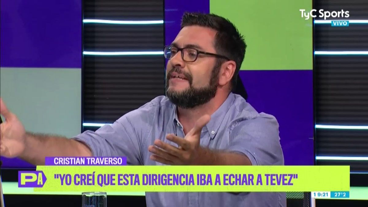 El periodista partidario de Boca, Lucas Beltramo, disparó contra Juan Román Riquelme y el Consejo de Fútbol por la crisis en el plantel “son todos culpables”. (Foto: Gentileza: TyC Sports)
