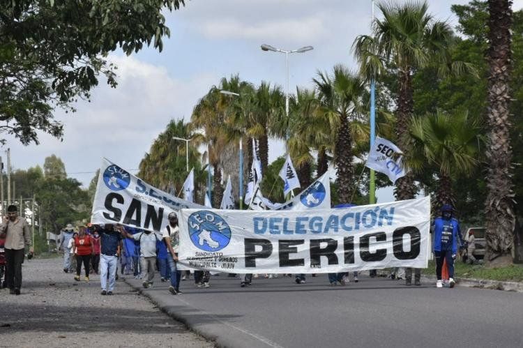 El corte del SEOM en la ruta provincial de la zona de Perico