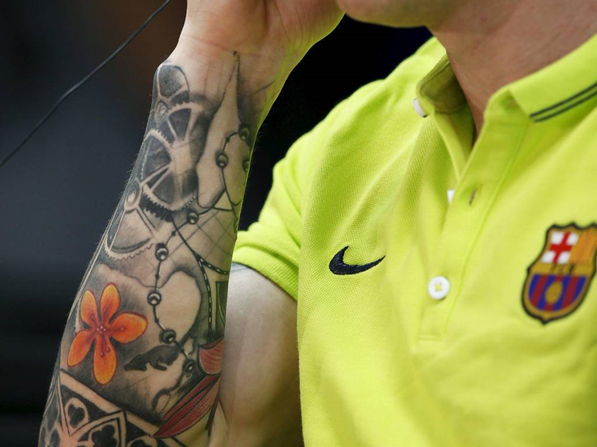 Messi y la flor de loto Messi y la flor de loto