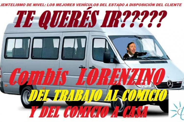 Parodia de la ONG Ciudadanos Libres sobre las combis de Lorenzino.