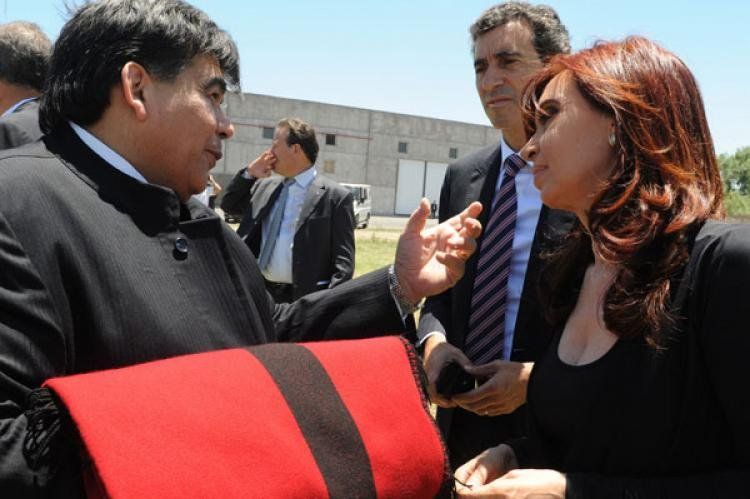Ishii con Cristina y Randazzo, en una imagen de archivo (NA)