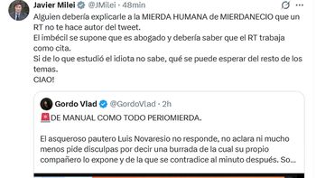 Milei defendió sus violentos insultos a los periodistas: 