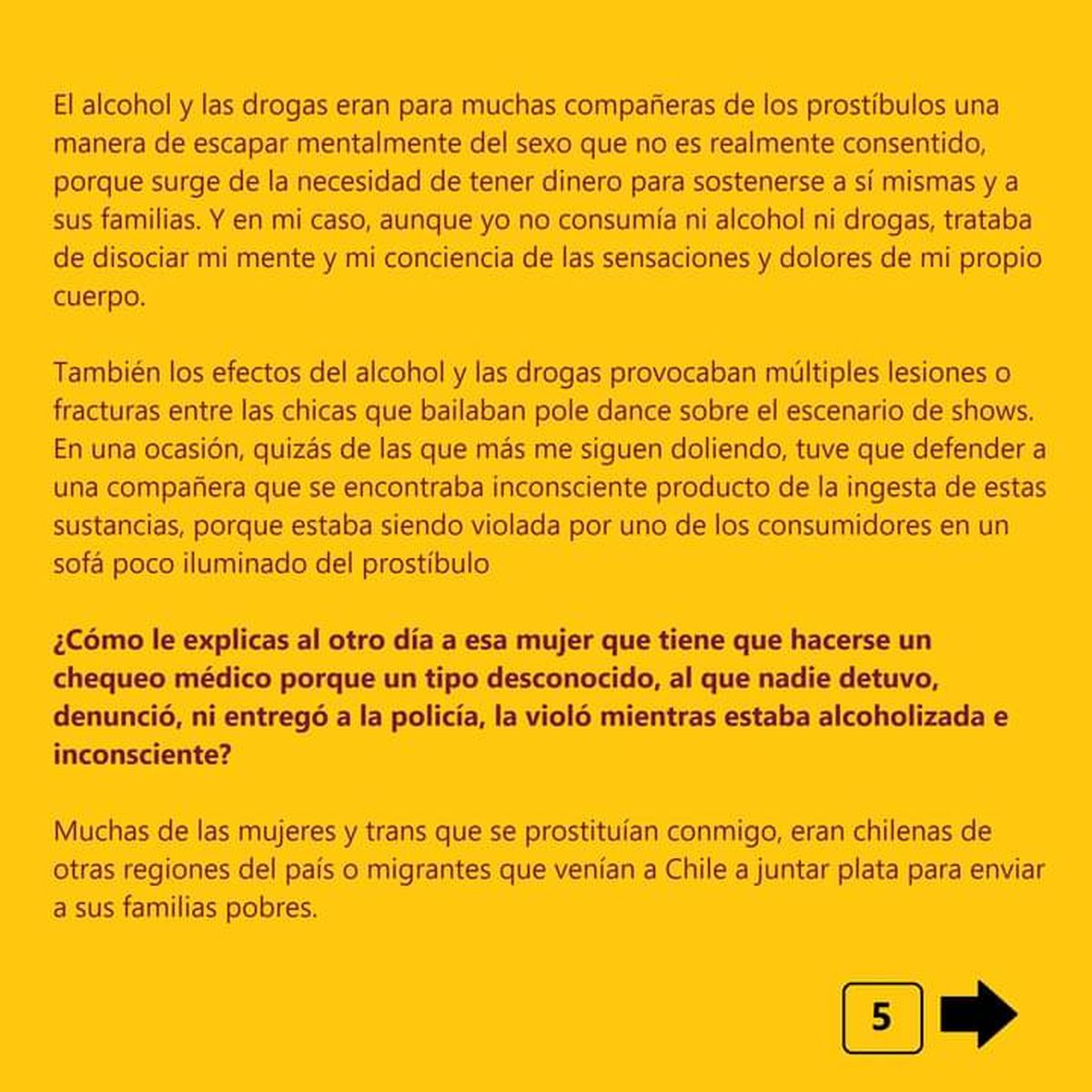 Detalle de la declaración ante la Justicia de Javiera Sarraz.